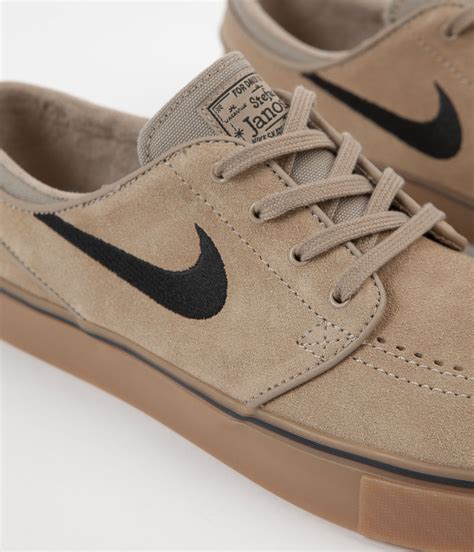 Nike Sb Stefan Janoski Shoes Khaki Black Gum Light Brown Flatspot