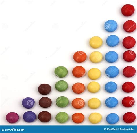 Triangle Made With Coloured Candy Stock Image Image Of Abundance