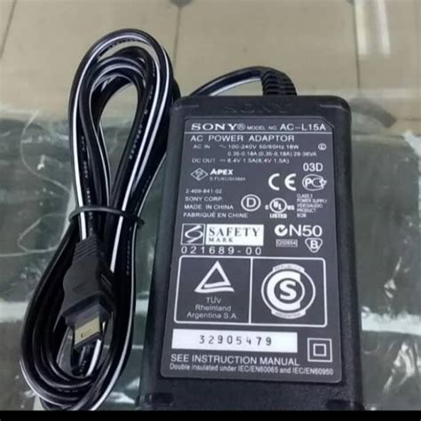 jual ac adaptor untuk handycam sony hxr mc250 shopee indonesia
