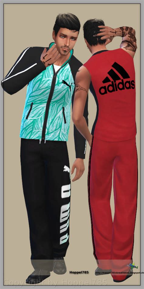 Hoppel785 S Kreationen Sims 4 Puma And Adidas Collection For Men By