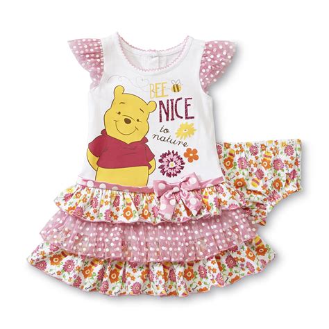 Disney Winnie The Pooh Newborn Girls Dress