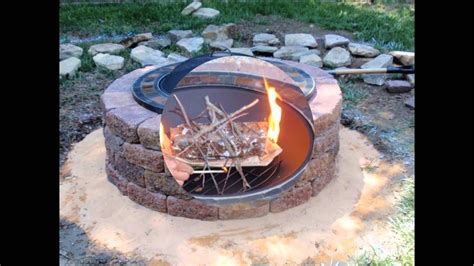 Some codes require the pit to be encircled by a border of sand or gravel. DIY-outdoor-brick-fire-pit-kits-design-with-grill-in-the ...