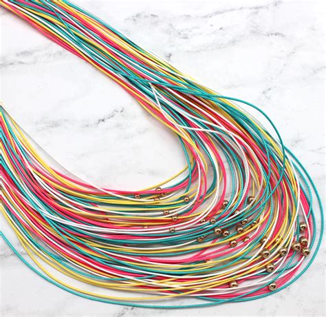 Long Rainbow Strings Necklace Best Of Everything Online Shopping