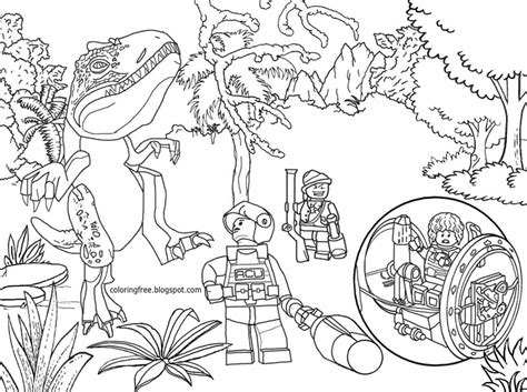 Jurasic Park Coloring Pages Coloring Home
