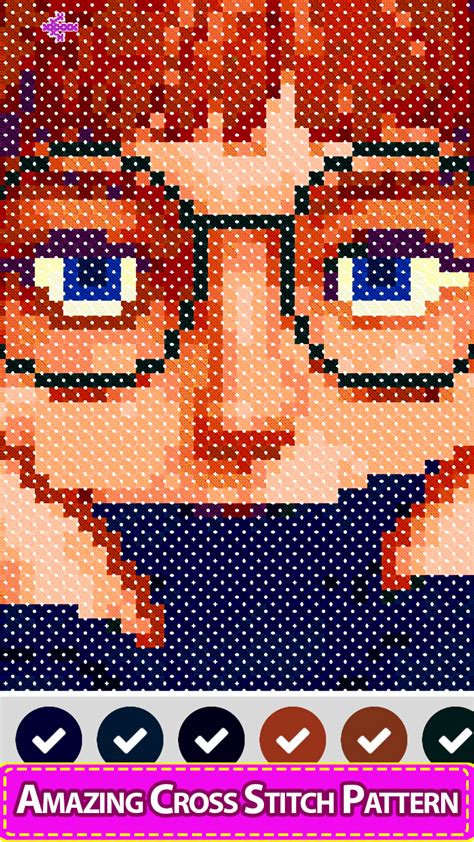 Cross Stitch Paint By Number Pixel Art Sandbox