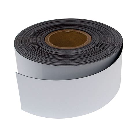 75mm White Magnetic Strip - 30m Roll | Magnets NZ | Local Supplier