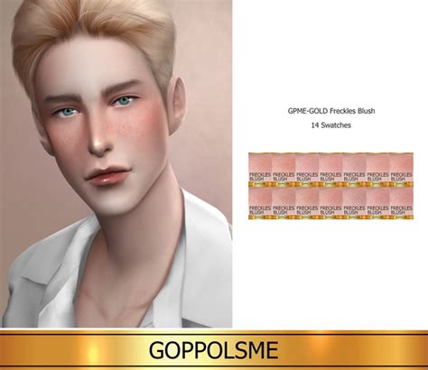 Gpme Gold Freckles Blush P At Goppols Me Sims 4 Updates