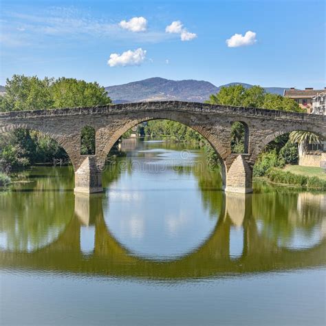 Puente La Reina Spain 31 Aug 2022 Arches Of The Roman Puente La