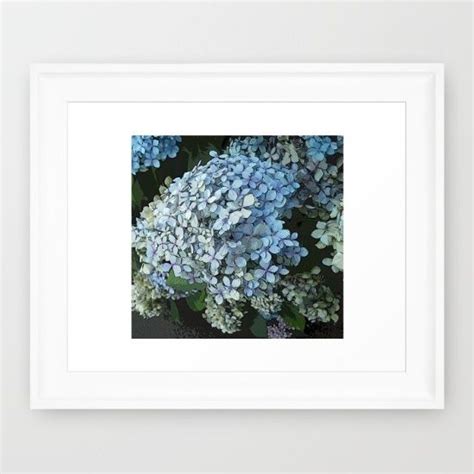 Blue Hydrangea Framed Art Print By Es Creative Designs Society6