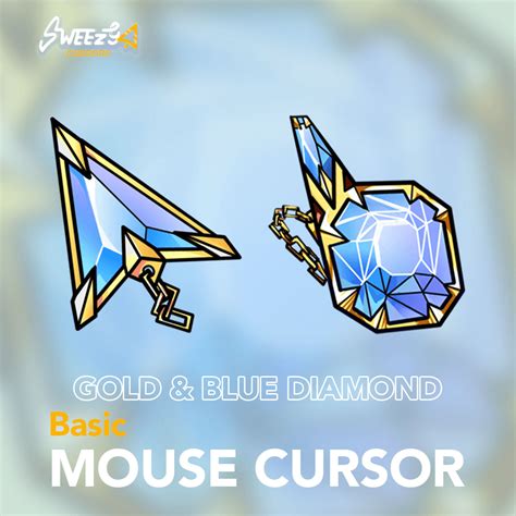 Gold And Blue Diamond Cursor Cool Cursors Sweezy Custom Cursors