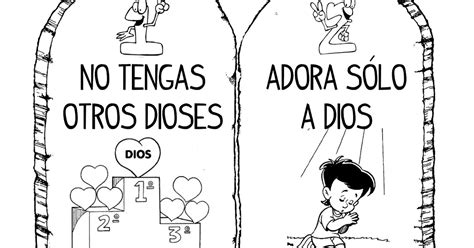 Qué Hacemos Hoy Manualidades Biblicas Los 10 Mandamientos Dibujos