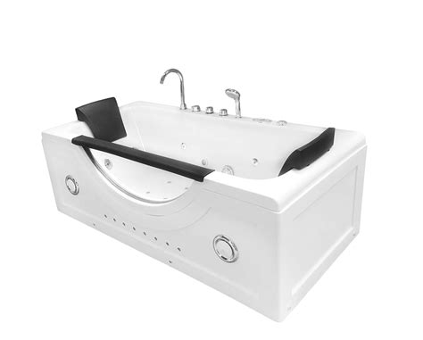 Whirlpool Massage Hydrotherapy Corner Bathtub Hot Tub 2 Two Person