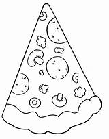 Pizza Clipart Coloring Clip Cartoon Slice Drawing Cheese Triangle Objects Cliparts Getdrawings Clipartion Library Clipground Popular Wikiclipart sketch template