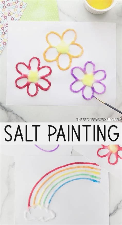 Salt Painting Craft Activities For Kids Preschool Crafts Arts And