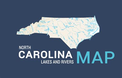 North Carolina Lakes And Rivers Map Gis Geography
