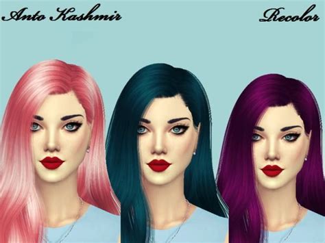 The Sims Resource Anto`s Kasmir Hair Recolored By Naddiswelt Sims 4