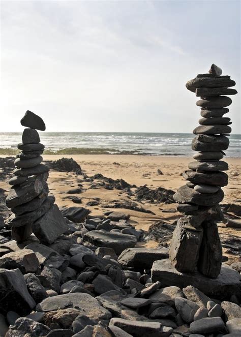 Piles Of Pebble Stones At The Beach Stock Photo Image Of Rock Sand