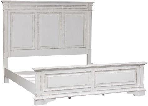Liberty Furniture Abbey Park Antique White Panel Bed Miskelly Furniture