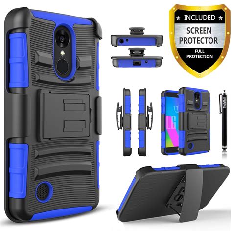 Lg K30 Cases Lg Premier Pro Lte Lg K10 2018 Case Ring And Magnetic Dual Layers [combo Holster