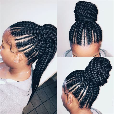 Pin by MR💙🧡 on Hair | Cool braid hairstyles, Cornrow ponytail, Braided