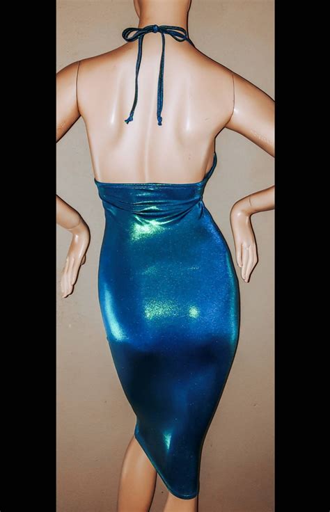 holographic dress iridescent dress holographic clothing etsy