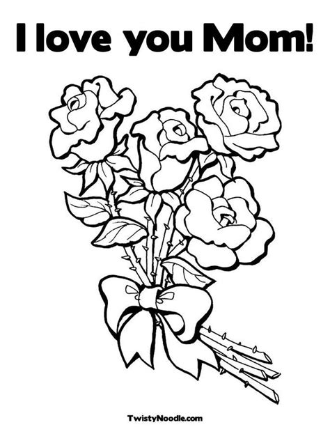 I Love You Mommy Coloring Pages Coloring Home