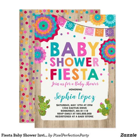 Fiesta Baby Shower Invitation Mexican Baby Shower Fiesta Baby Shower