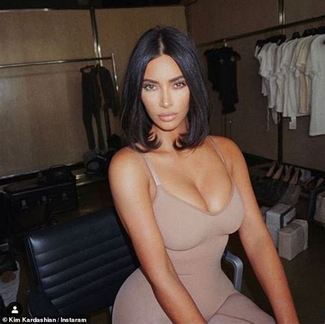 Kim Kardashian Sizzles As She Shares A Busty Photo Pouting In A Skims