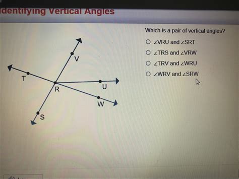 Which Is A Pair Of Vertical Angles