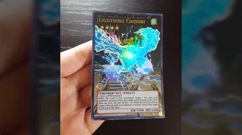 Yu Gi Oh Lightning Chidori Extended Full Art Card Youtube