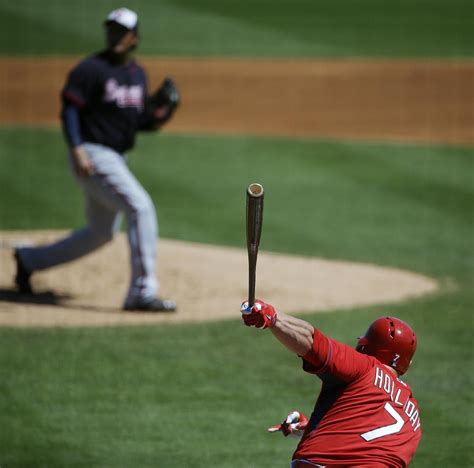 Holliday is back with the rockies for the first time since 2008. St. Louis Cardinals' Matt Holliday, right, hits a double ...