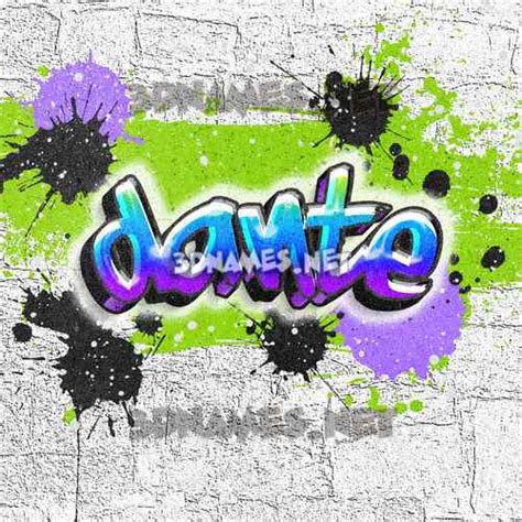 Preview Of Graffiti Grunge 3d Name For Dante