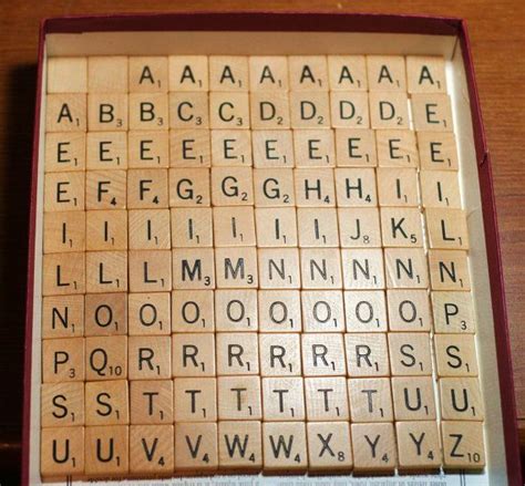 Scrabble Board Game Scrabble Letters Scrabble Tiles Vintage Tile