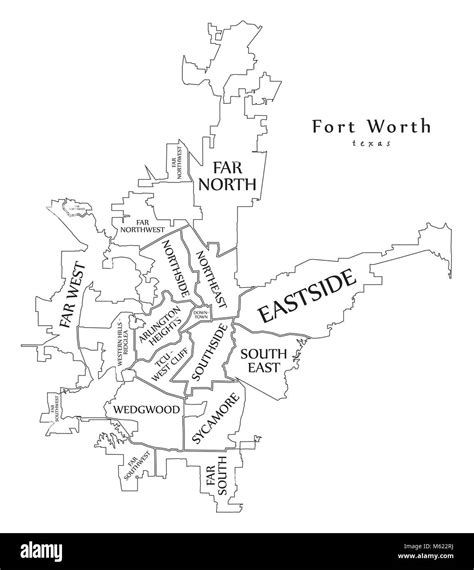 Fort Worth Tx City Map