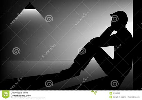 Sad Man Stock Vector Image Of Hopeless Sorrow