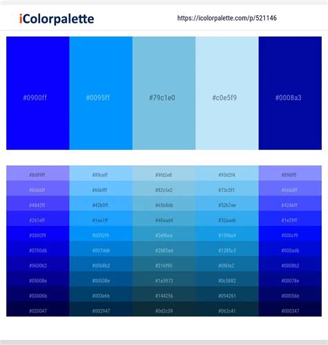 Shades Of Blue Color Palette Ocean Breeze Procreate Aqua Color Palette