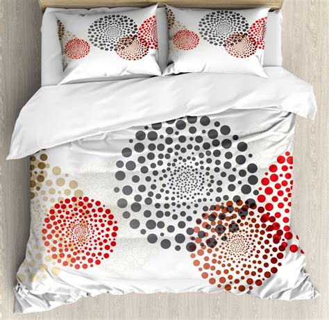 Abstract Duvet Cover Set Modern And Cool Design With Abstract Dots