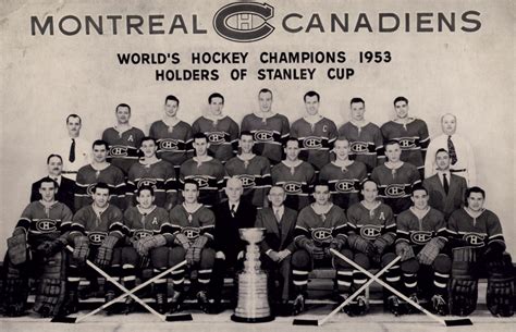 The winners then face off in the second round. Montreal Canadiens - Stanley Cup Champions 1953 | HockeyGods
