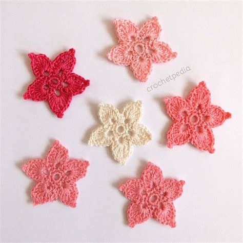 Easy Crochet Flower Free Crochet Pattern And Video Crochetpedia