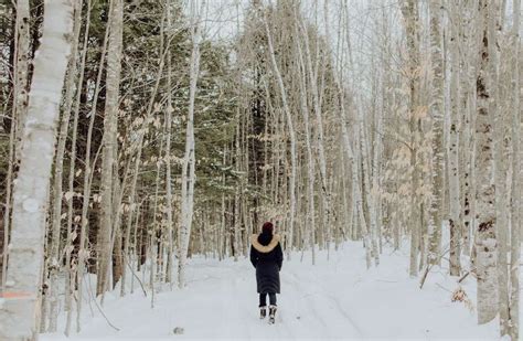 joven mujer caminando por bosques nevados 117 elementos play jigsaw puzzle gratis en puzzle