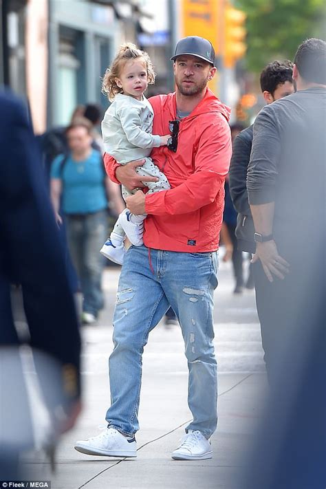 justin timberlake dotes on son silas in new york daily mail online
