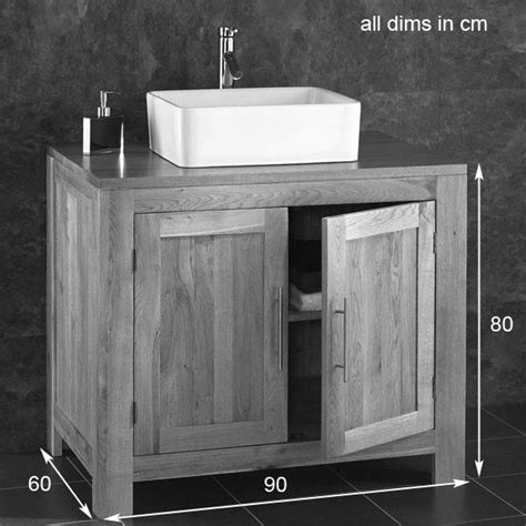 Discover our bathroom vanity units in modern and traditional designs. Bathroom Vanity Unit 900mm Solid Oak Freestanding Cabinet ...