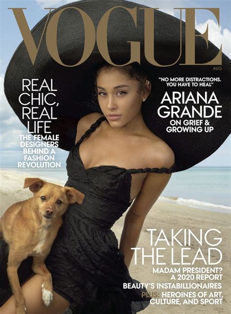 Ariana Grande Vogue Magazine August 2019 Cover And Photos