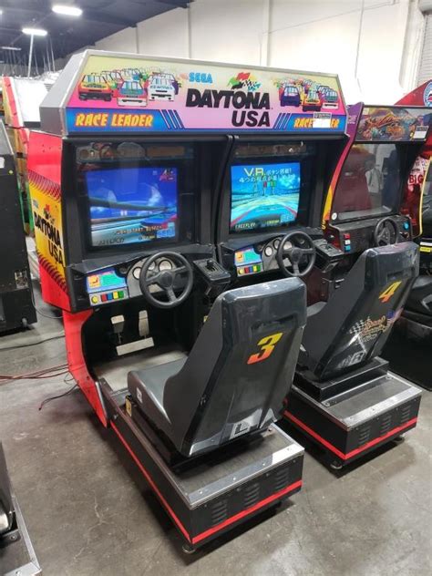 Sega Daytona Twin Driver Racing Arcade Game 34 3