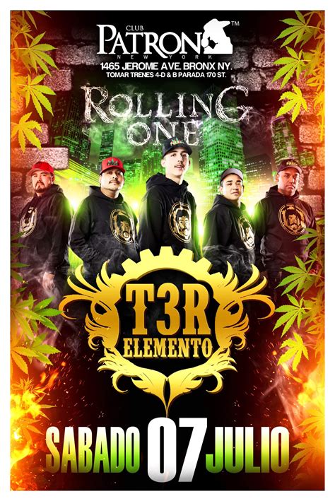 Rolling One T3r Elemento Fire Up Tickets Boletosexpress