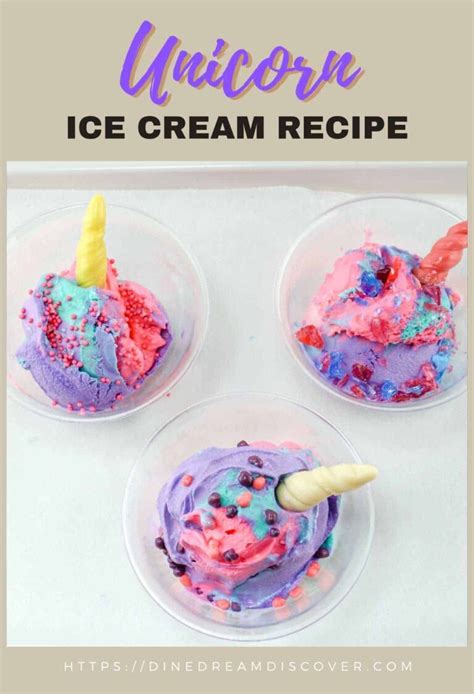 Unicorn Ice Cream Recipe Dine Dream Discover