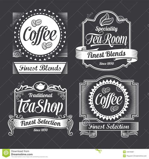 Chalkboard Calligraphy Banners And Labels Royalty Free Stock