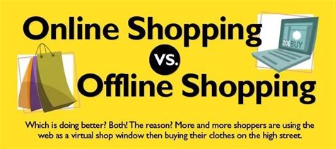 online shopping vs offline shopping [infographic] datareign