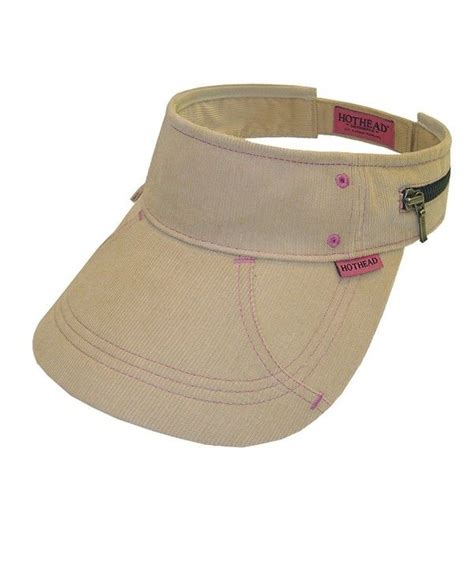 Hothead Wide Brim Sun Visor Hat In Khaki Corduroy Cn11d0vus55 Hats