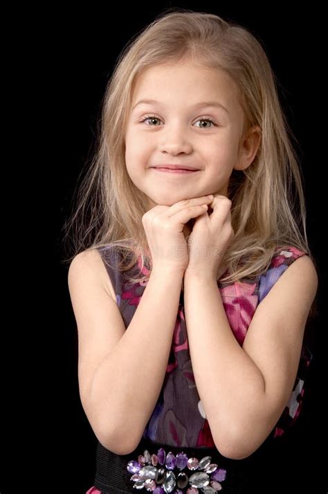 Seven Year Old Blonde Girl Stock Image Image Of Caucasian 38450177
